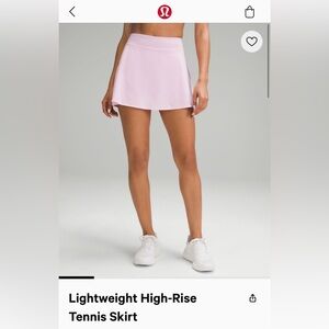 Lululemon NWT- High-rise Tennis Skirt in Milkshake